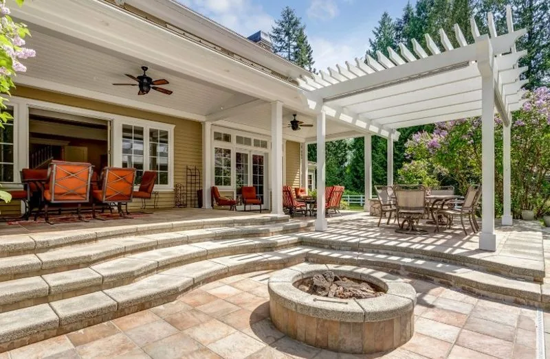 Fire pit hardscaping — Concord NC