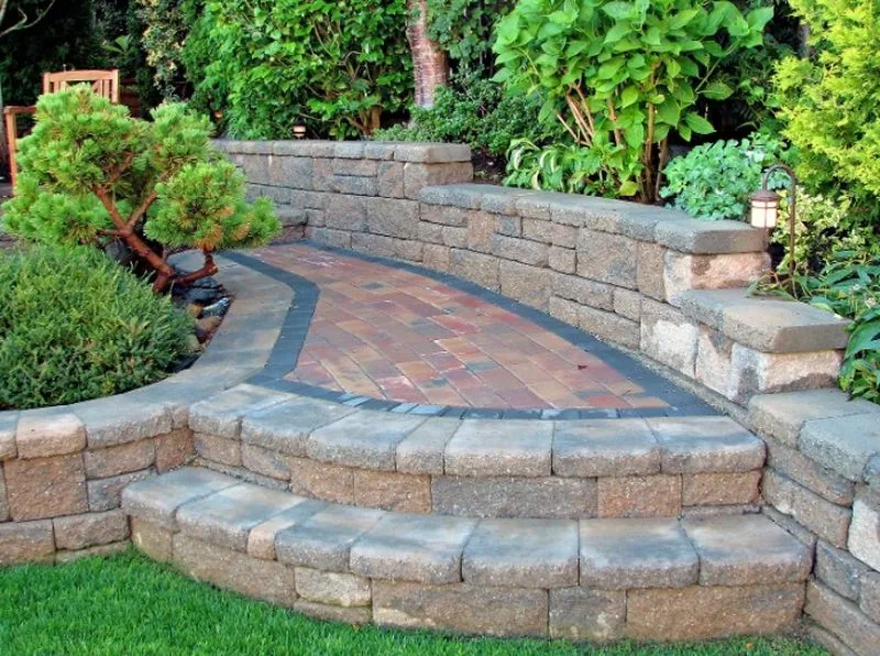 Stone patio installation — Concord NC